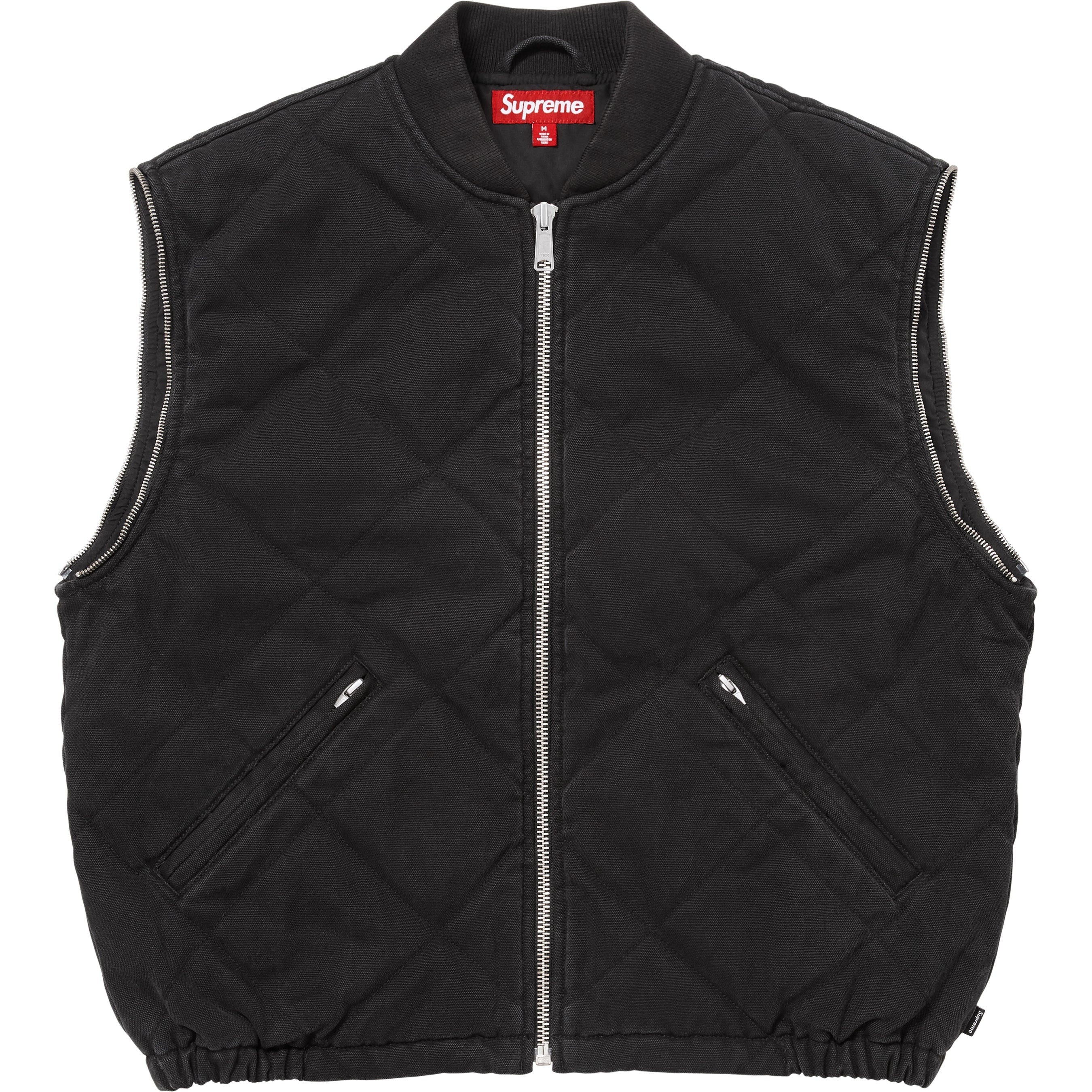 Zip-Off Sleeve Quilted Bomber Jacket view 16